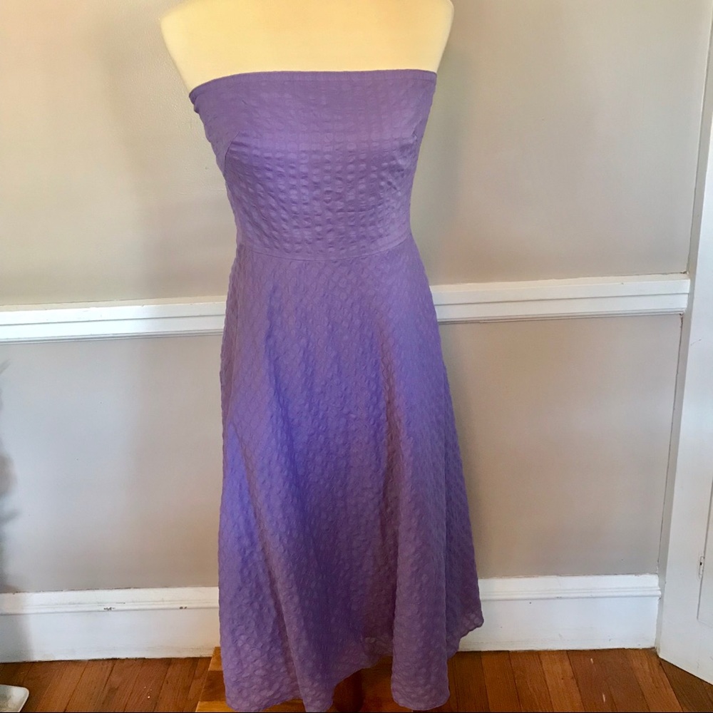 {J CREW} Lavender strapless dress